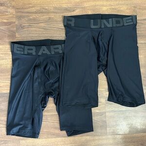 Under Armour Men's Black Boxer Briefs